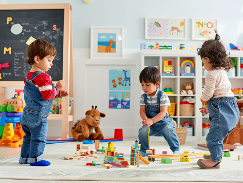 Children learning through play at Miss B's Nursery in Worthing